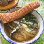 宮川製麺所 - エビ天（赤天）を乗せて・・・