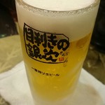 目利きの銀次 - 生ビール（490円）