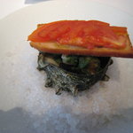 レストラン・ジョルジュマルソー - 唐津産サザエとナス、国産香茸のグラティネ（濃厚なパセリバターのオーブン焼き）