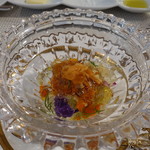 ビストロ ダイア - 毛ガニとうにのリンゴ酢ジュレかけ