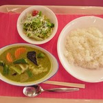 Resutorampoteto - タイ風野菜グリーンカレー（ミニサラダ付）…税込1150