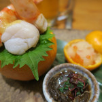 露石 - 前菜です