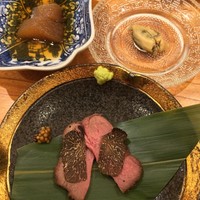東京肉しゃぶ家 - タンのロースト/数の子/牡蠣