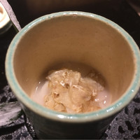 西麻布 いちの - 下仁田ネギと微かに入れたクリームのコクが素晴らしい味わい。ただ、白トリュフは香り薄いので他に原価をかけてほしいような。