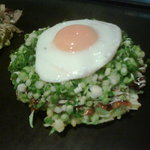 Okonomiyaki Teppan Yaki Oosaka - 豚ねぎ月見