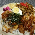 朝昼晩 - 唐揚げ丼DX600円