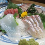 家庭料理 小川 - 造り盛り合わせ