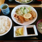 ふじ - カキフライ定食750円（税込み）