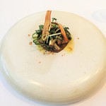 プレヴナンス - 鴨フォアグラ、信州の田セリ、ごぼう、静岡の山葵