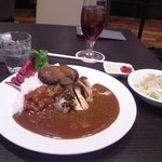 バロン - [料理] 平日限定ランチカレーセット 全景♪ｗ