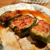鳥茂 - 元祖ピーマンの肉詰め　うまいやん(^o^)