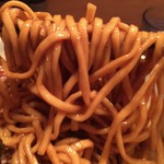 煮干そば 藍 - 煮干油そば(卵黄あり、800円)