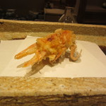 日本橋 蕎ノ字 - 車海老の頭