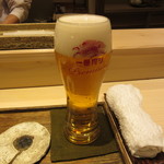 日本橋 蕎ノ字 - 生ビール
