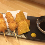 バッチコイ酒場 まるちゅう - うずらとハムカツ