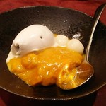 カボチャと白玉ココナッツアイス。