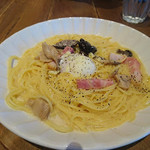 ココノハ - 【2017.01.21】ベーコンときのこのクリームパスタ