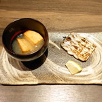 料理屋 壱 - 1月のおまかせコース5,400円：太刀魚炭火焼、里芋みぞれ和え
