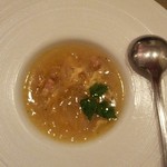 ベルクオーレ - ディナーBコースのスープ