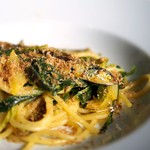 SAKURAGUMI - 乾燥鰯と葱、ウイキョウのパスタサフラン風味