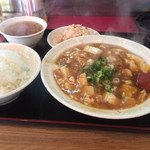 楽園 - 麻婆豆腐定食700円