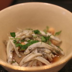 先付②　白魚のおろし醤油