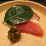 御料理 辰むら - 焼き物　鰤山椒焼き　自家製カラスミ大根