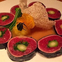 NOBU TOKYO - マグロの天ぷらロール 柚子味噌ソース