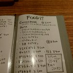 キャラバンズ カフェ - フードメニュー