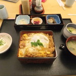 お食事処とりいち - 親子重定食(850円)