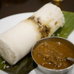 Irachi Puttu with gravy〔牛肉のプットウ〕￥９９０