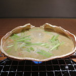 日本料理 幸庵 - 松葉蟹の甲羅焼きアップ