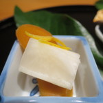 日本料理 幸庵 - からすみ天かぶ添えアップ