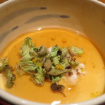 日本料理 幸庵 - 雲子炙りの玉締めアップ