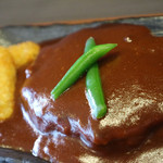 ごった食堂 - かなり大きなハンバーグ