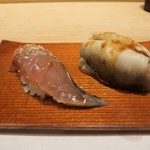 炭火割烹 大嶋 - 寿司；穴子と鯖
