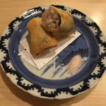 旬菜 おぐら家 - 白子と生湯葉の磯部揚げ