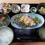 Shokudou dai - 唐揚げ定食（サワラ）