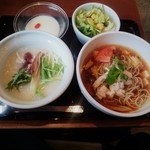 謝朋殿 粥餐庁 - ハーフ＆ハーフセット（\1,030）