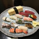 市原江戸銀 - 2017.1.22寿司定食大盛り