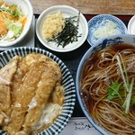 Osoba Takamatsu - 高松そば　ミニかつ丼+蕎麦