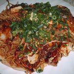 お好み焼 川口 - 肉玉そば