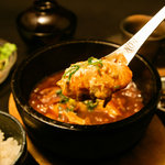 銀座 竹の庵 - ランチメニュー！石焼き味噌麻婆豆腐　海鮮か肉かを選べます！