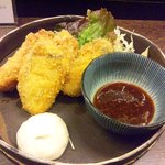 設楽 - 牡蠣フライ。１月あたりが大きい上物がでるとか