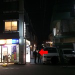 ラーメン さくらっ娘 - 201701  さくらっ娘　表通りから（真向いは銭湯です）