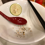 麺処 太陽 - 完食。
