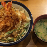 天丼てんや - 天丼 並盛 500円 海老・いか・きす・かぼちゃ・いんげん