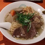麺屋 六感堂 - 牛すじ塩ＳＯＢＡ(2017年01月某日限定)