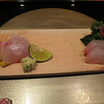 名月荘 - 鮃と羽太の造り