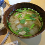 名月荘 - 納豆汁かしじみ汁を選びます